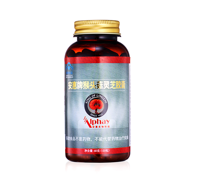 合乐HL8牌猴头菇灵芝胶囊